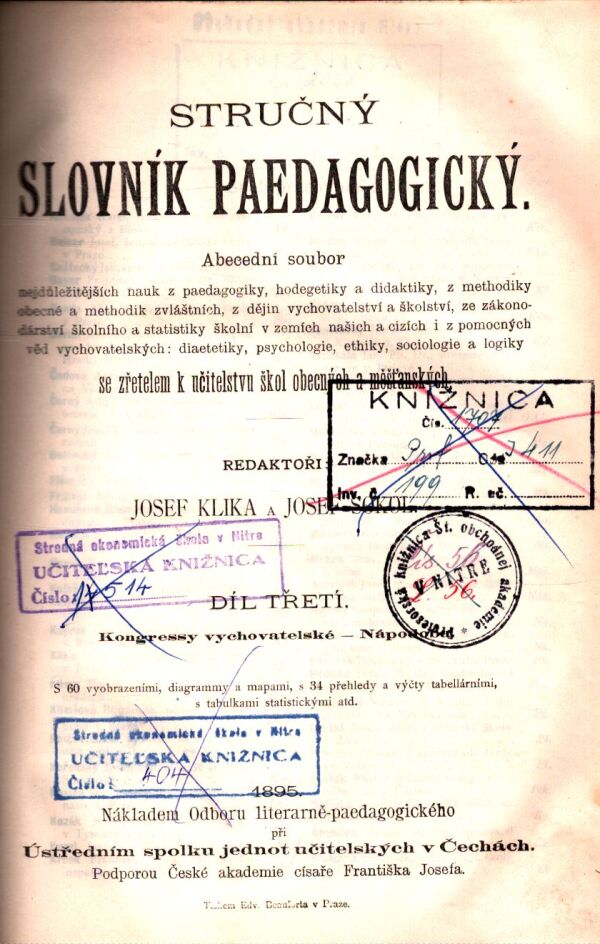 STRUČNÝ SLOVNÍK PEDAGOGIKY III.