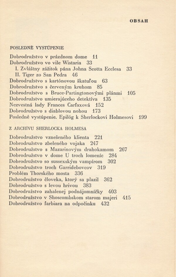 Arthur Conan Doyle: NÁVRAT SHERLOCKA HOLMESA