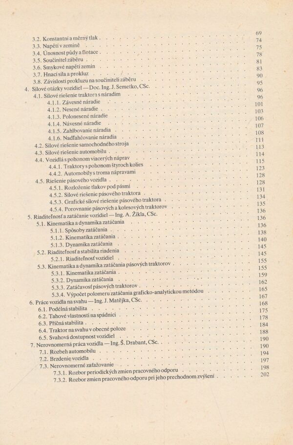 J. Semetko a kol.: Traktory a automobily 3