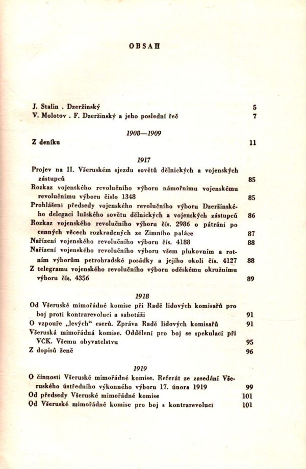 Felix Edmundovič: DZERŽINSKÝ - PROJEVY A ČLÁNKY 1908-1926