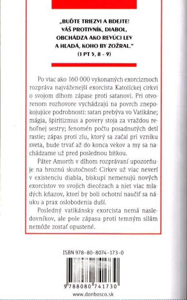 Páter Amorth: POSLEDNÝ EXORCISTA