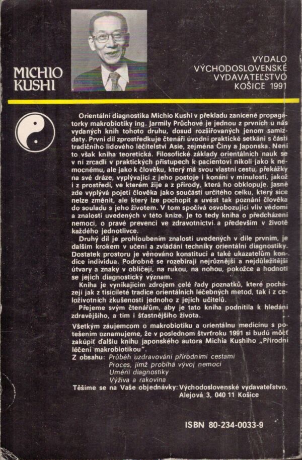 Michio Kushi: ORIENTÁLNÍ DIAGNOSTIKA