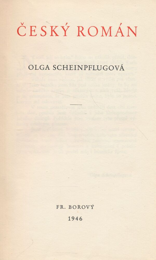 Olga Scheinpflugová: