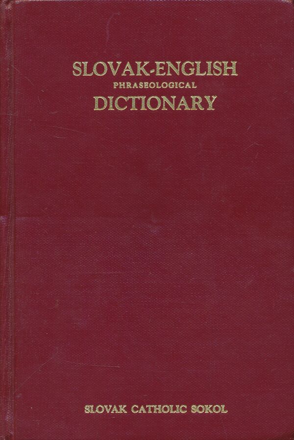 Jozef J. Konus: Slovak-English phraseological dictionary