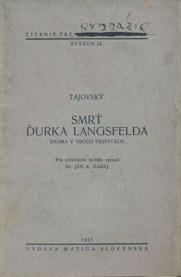 Jozef Gregor Tajovský: