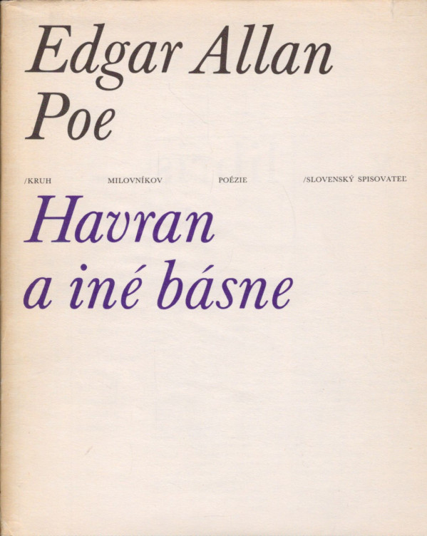 Edgar Allan Poe: HAVRAN A INÉ BÁSNE