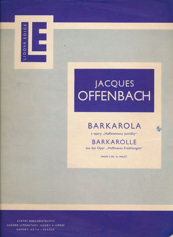 Jacques Offenbach: BARKAROLA