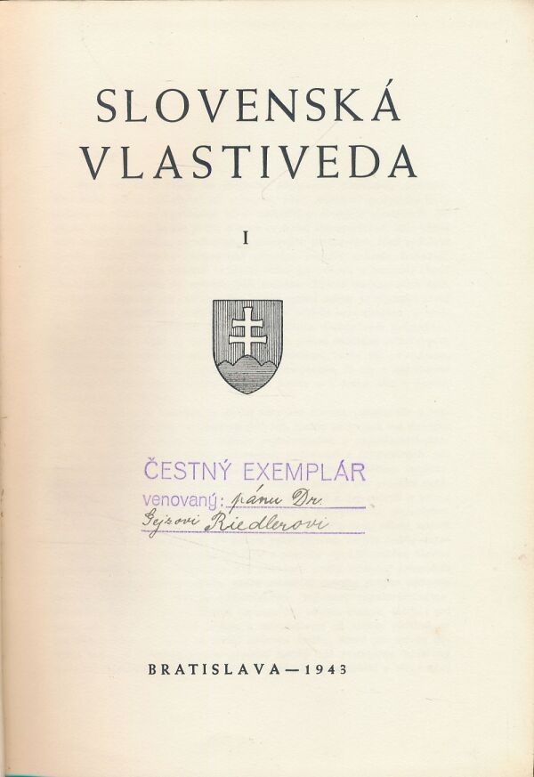 Slovenská vlastiveda I.