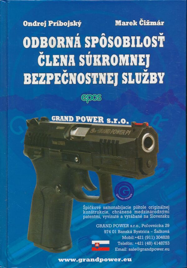 O. Príbojský, M. Čižmár: Odborná spôsobilosť člena súkromnej bezpečnostnej služby